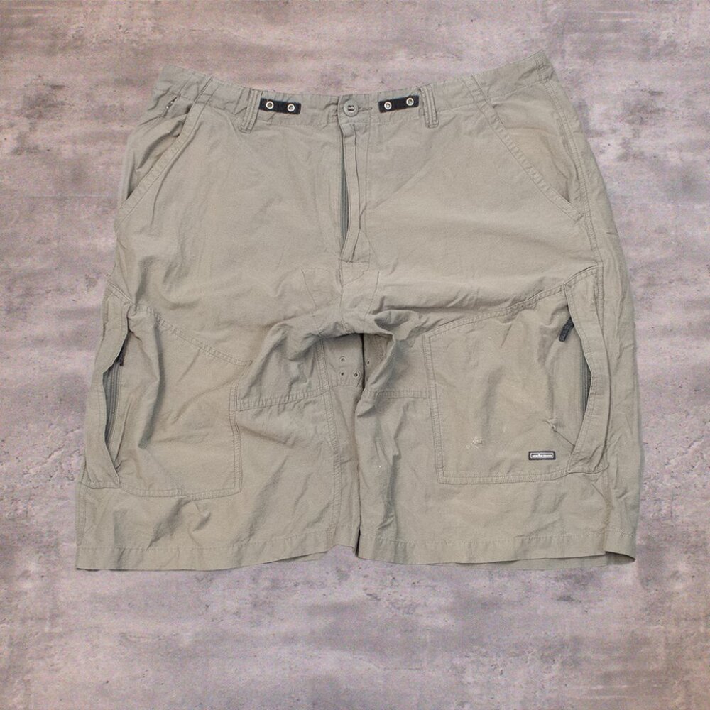 Vintage VTG 2000's Volcom V Line Baggy Cargo Olive Grey Baggy Relax Fit Short's